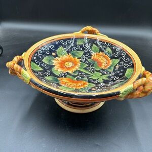 Hand painted Sunflower Decorative Bowl centerpiece Housewares